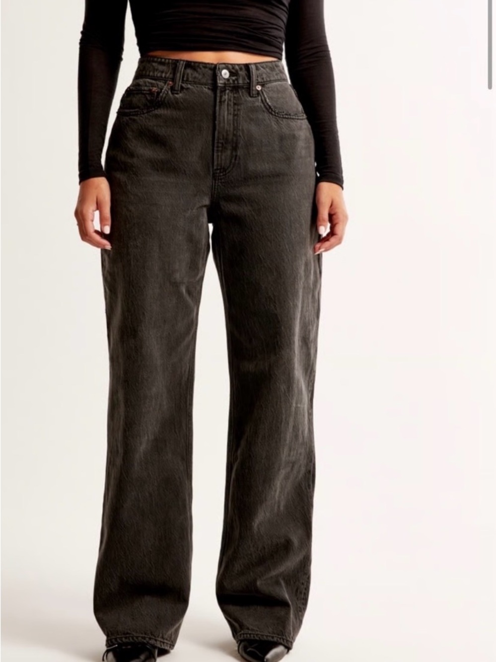 Abercrombie & Fitch Curve Love High Rise Loose Jeans
